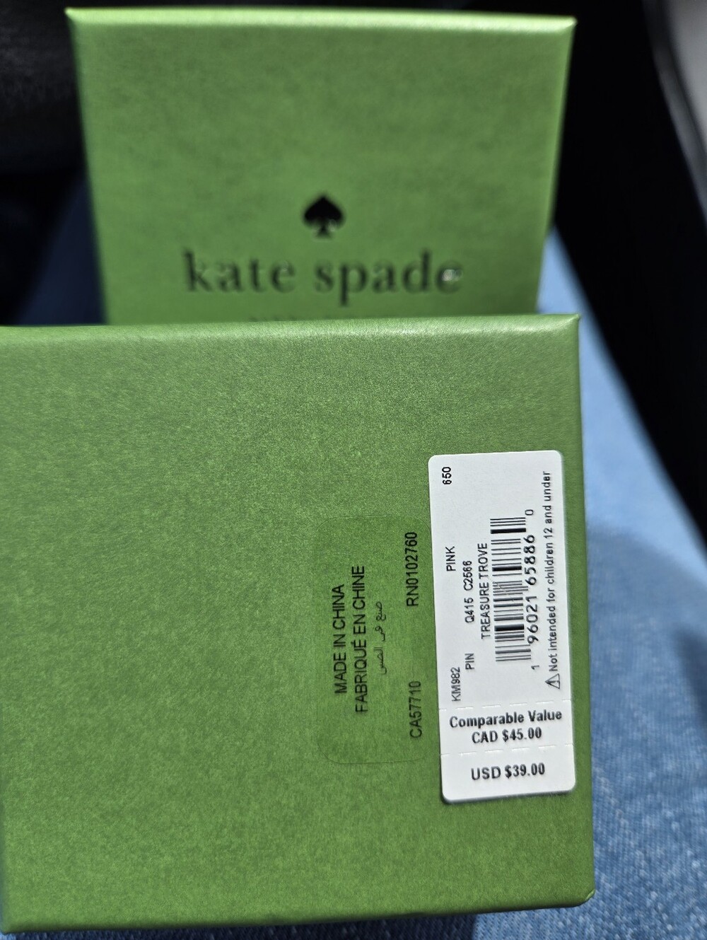 kate spade Gold-Tone Pink Cubic Zirconia Stud Earrings NWT - Picture 2 of 3